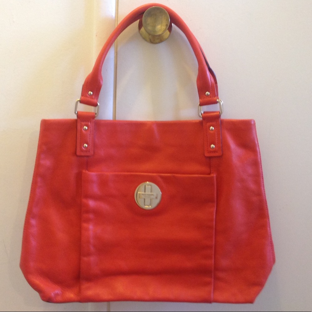 EUC Kate Spade Orange Leather Bag
